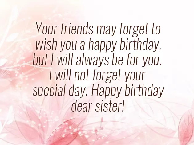 Best Wishes For Younger Sister Birthday