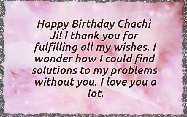 Happy Birthday Chachi Quotes
