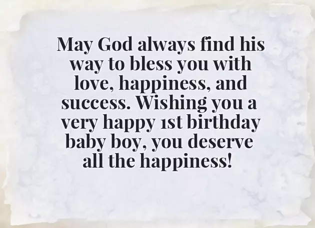 Birthday Wishes For Baby Boy 1St Birthday From Parents