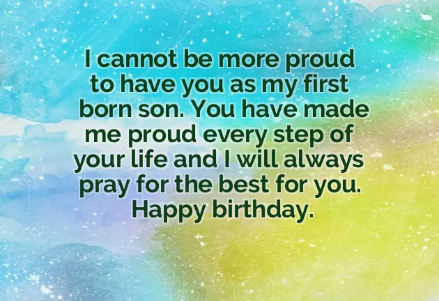 First Birthday Words For Son