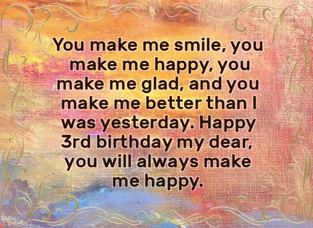 Happy 3Rd Birthday Daughter Quotes