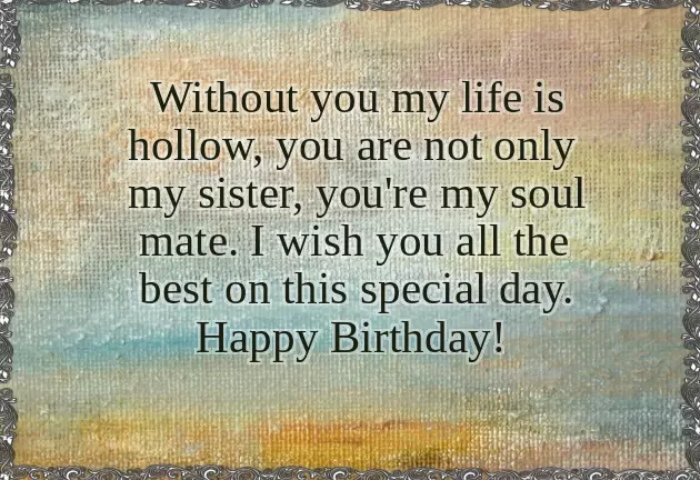 Sarcastic Birthday Wish For Sister