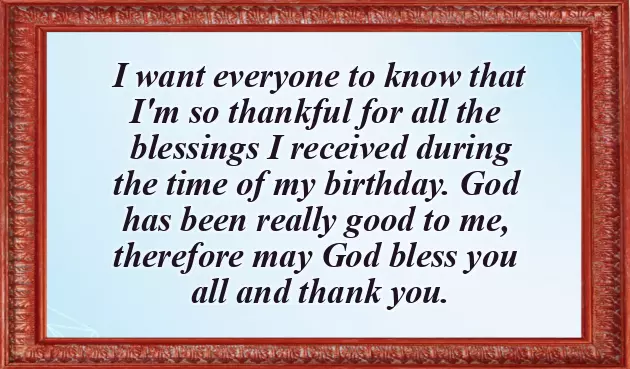 Thank You Guys For Wishing Me A Happy Birthday