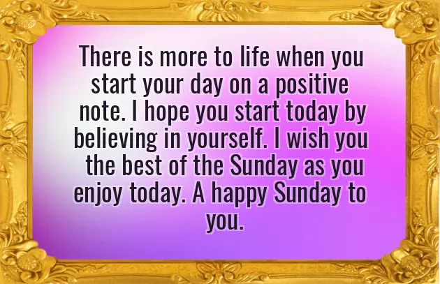 Good Morning Wish You Happy Sunday