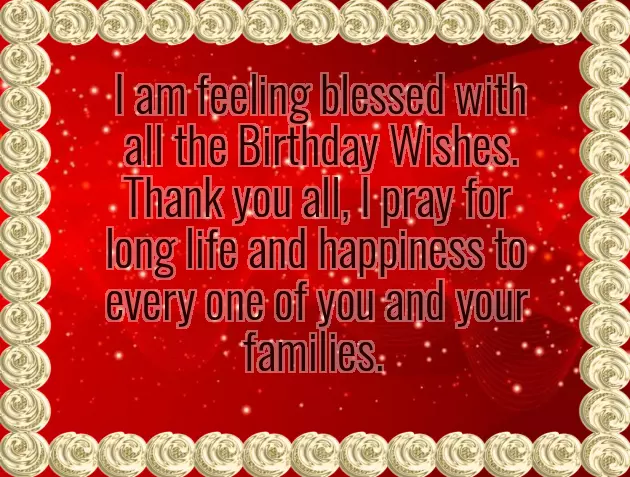 Saying Thank You For Birthday Wishes