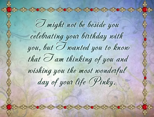 Happy Birthday Pinky