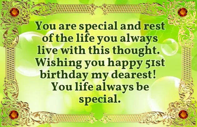 Birthday Wishes For 51 Year Old Man