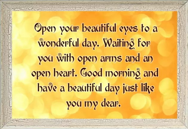 Good Morning Msg For Gf In English