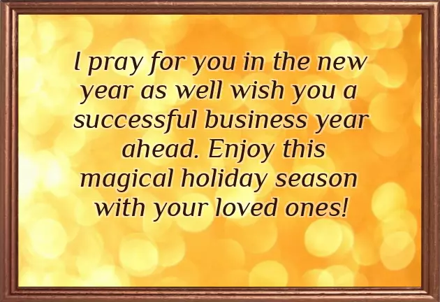 New Year Wishes Business
