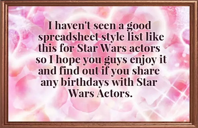 Actors Birthday Today