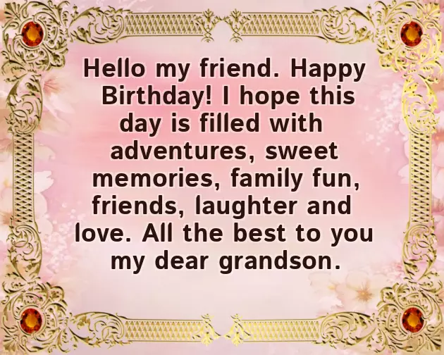 Grandson 5Th Birthday Wishes