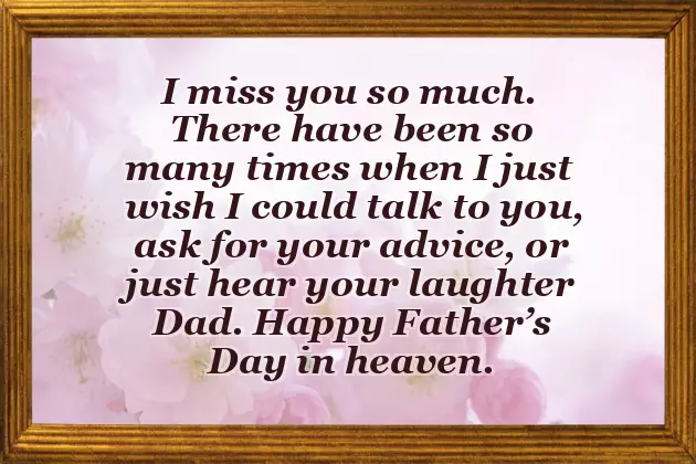 Fathers Day Message To Heaven