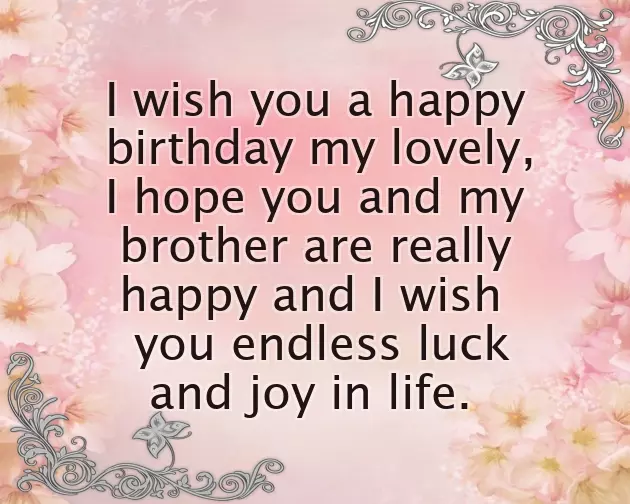 Wish You Happy Birthday Sister In Law Wish You Happy Birthday Sister In Law