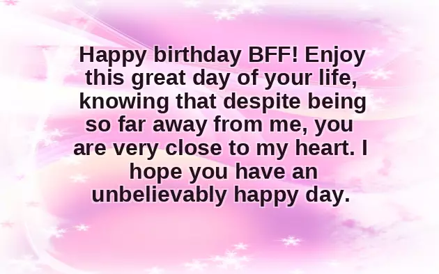 Happy Birthday To A Special Friend