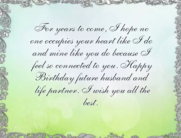 My Fiance Birthday Wishes