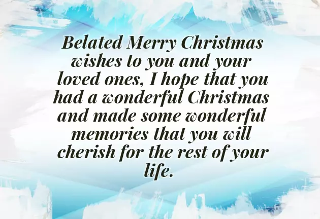 Merry Belated Christmas Greetings Merry Belated Christmas Greetings