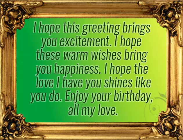 Birthday Wishes Love