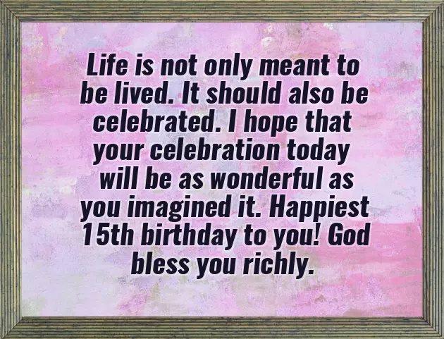 15Th Birthday Wishes For Niece 15Th Birthday Wishes For Niece