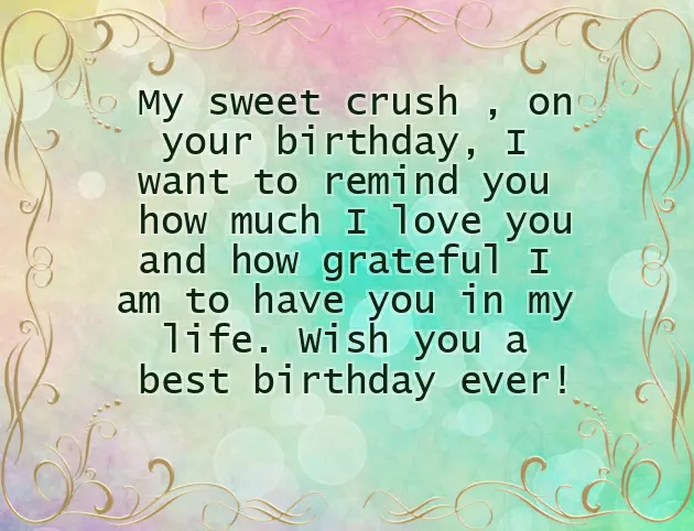 Birthday Wishes To Crush Boy