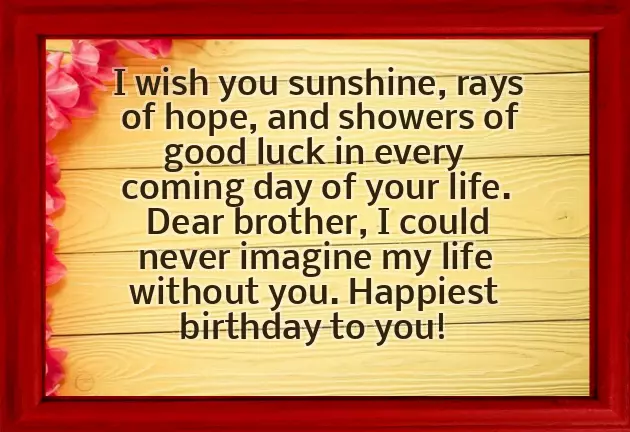 Wishing My Big Brother A Happy Birthday Wishing My Big Brother A Happy Birthday