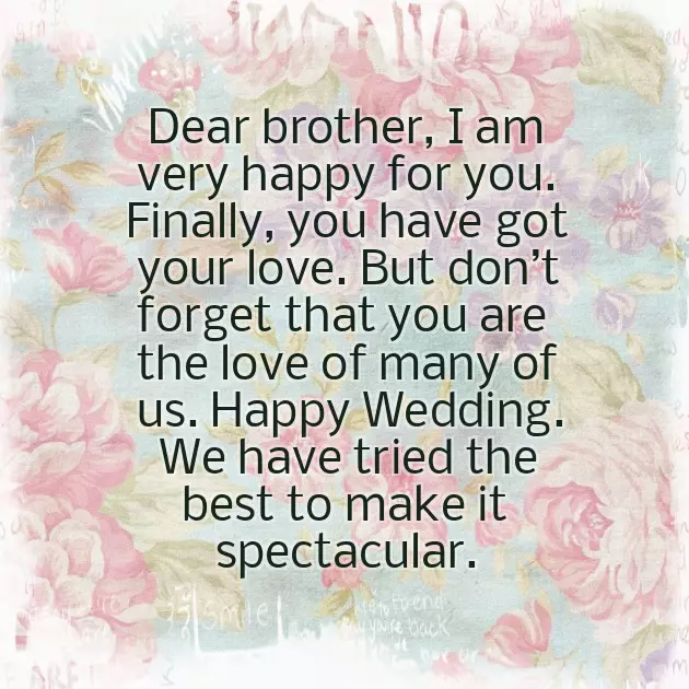 Congratulations To Brother