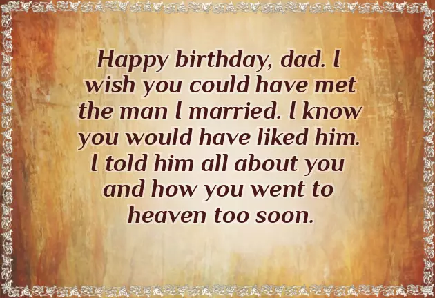 Birthday Quotes In Heaven For Dad
