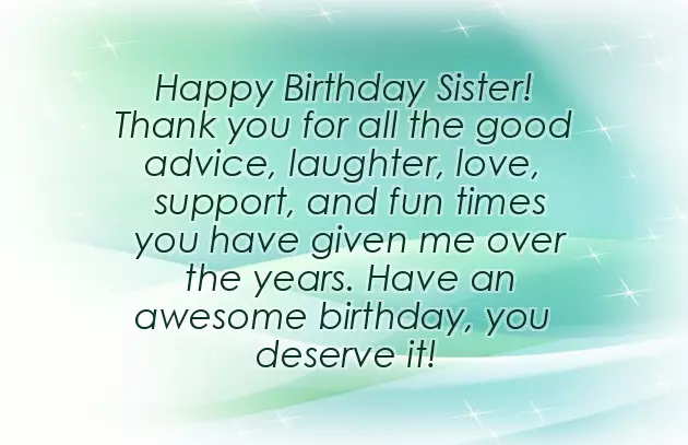 Birthday Special Wishes For Sister