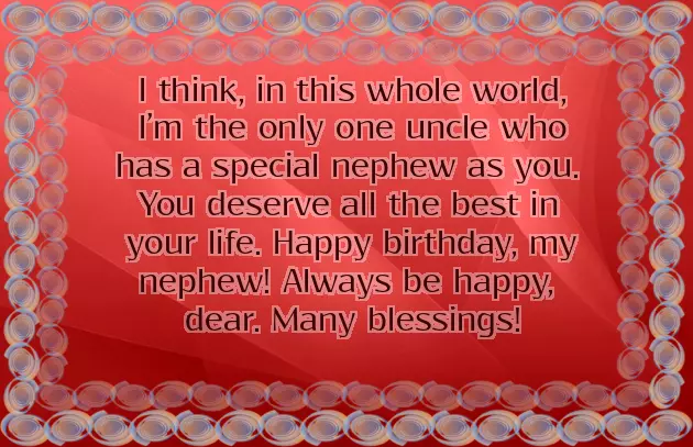 Birthday Wishes For Your Nephew