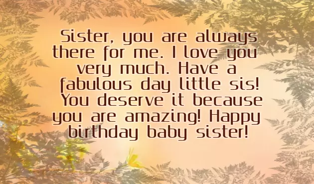 Birthday Quotes For Baby Sister
