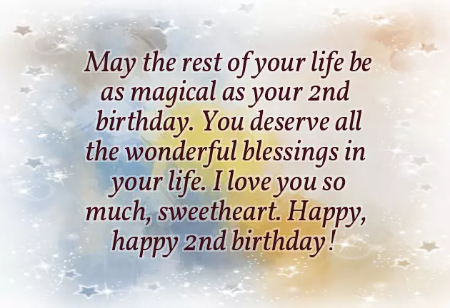 Birthday Wishes Two Year Old Baby Girl