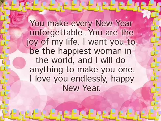 Happy New Year Wishes For Her