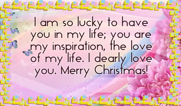 Merry Christmas To Girlfriend Message