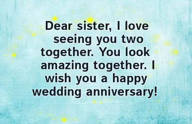 2Nd Wedding Anniversary Wishes For Sister