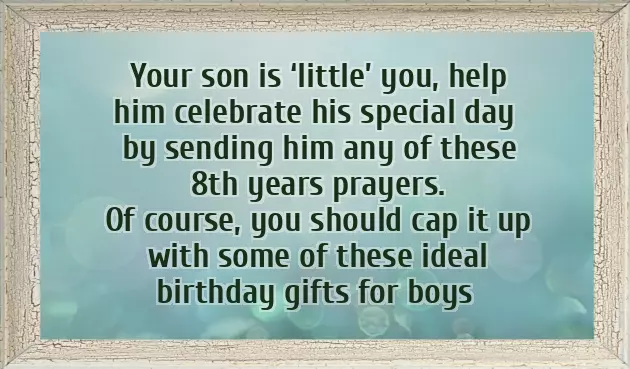 Happy Birthday To An 8 Year Old