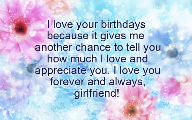 Birthday Greetings For Girlfriend