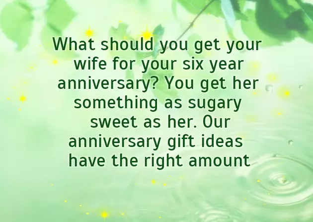 6Th Year Anniversary 6Th Year Anniversary