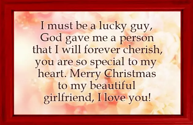Merry Christmas To Girlfriend Message