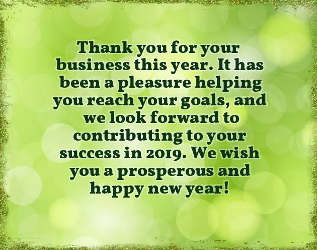 Happy New Year Greetings To Customers Happy New Year Greetings To Customers