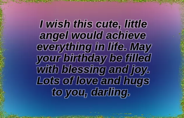 Small Baby Girl Birthday Wishes