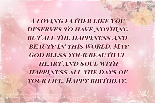 Birthday Blessing For Father