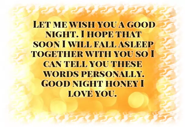 Good Night My Love Sweet Dreams