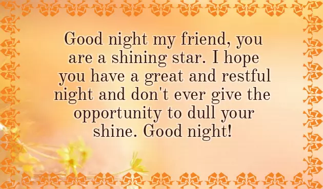 Good Night Thought In English