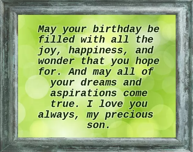 Happy First Birthday To My Son