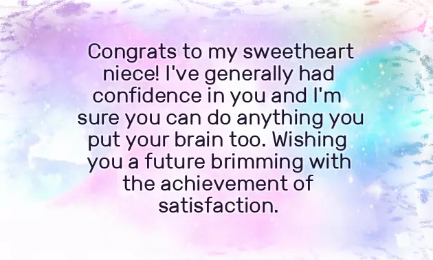Niece Graduation Wishes