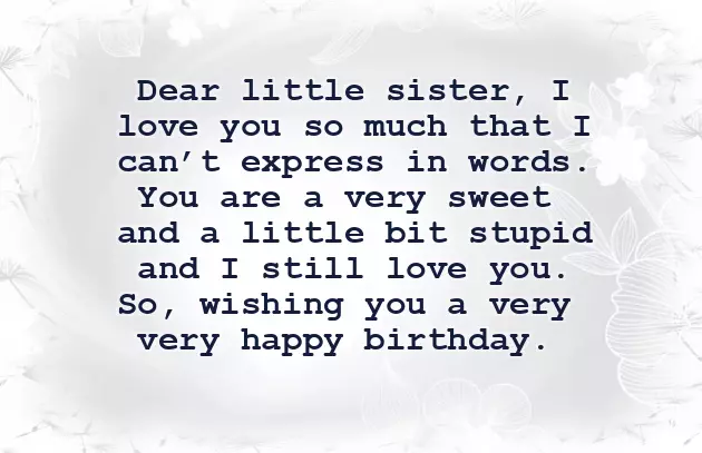 Sister Birthday Wishes To Brother