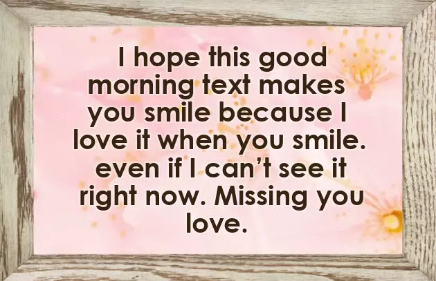 Short Good Morning Message For Boyfriend