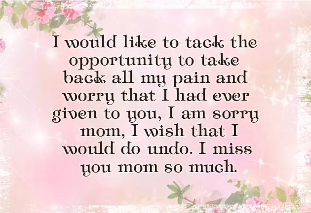 Birthday Quotes For Mom In Heaven