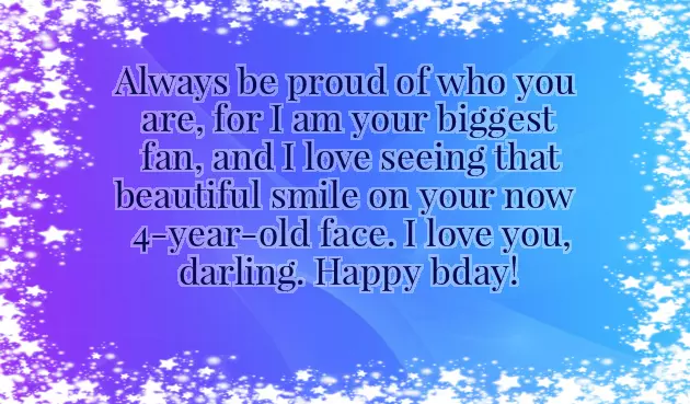 Birthday Wishes For Son Turning 4