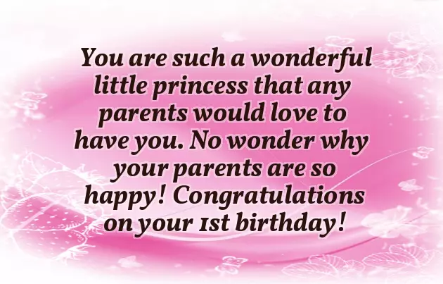 First Bday Quotes