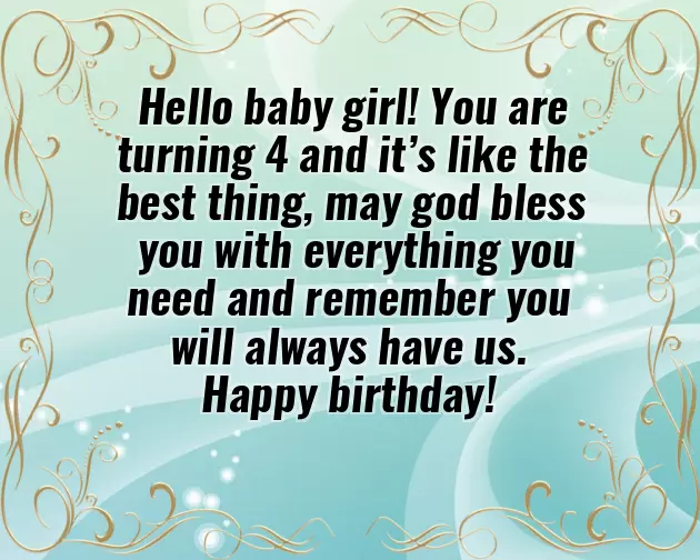 Birthday Baby Girl Wishes